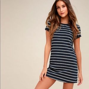 Lulus striped shirt dress